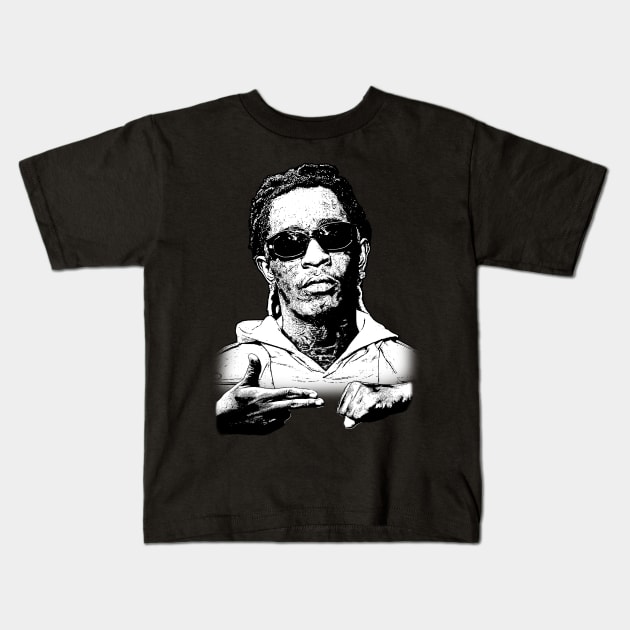 Young Thug Style Run The Jewels Kids T-Shirt by Hand And Finger